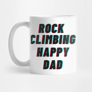 Rock Climbing Happy Dad Mug